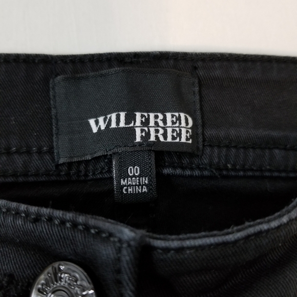 Aritzia Wilfred Free Slim Ankle Jeans Black Size 00 - Picture 3 of 6